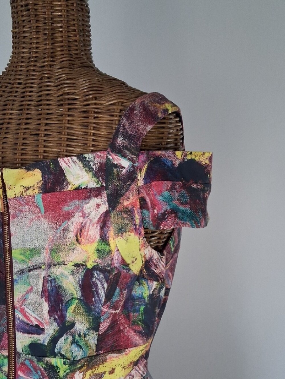 Painterly Floral Midi Sheath Dress in Multicolor - Picture 2 of 8